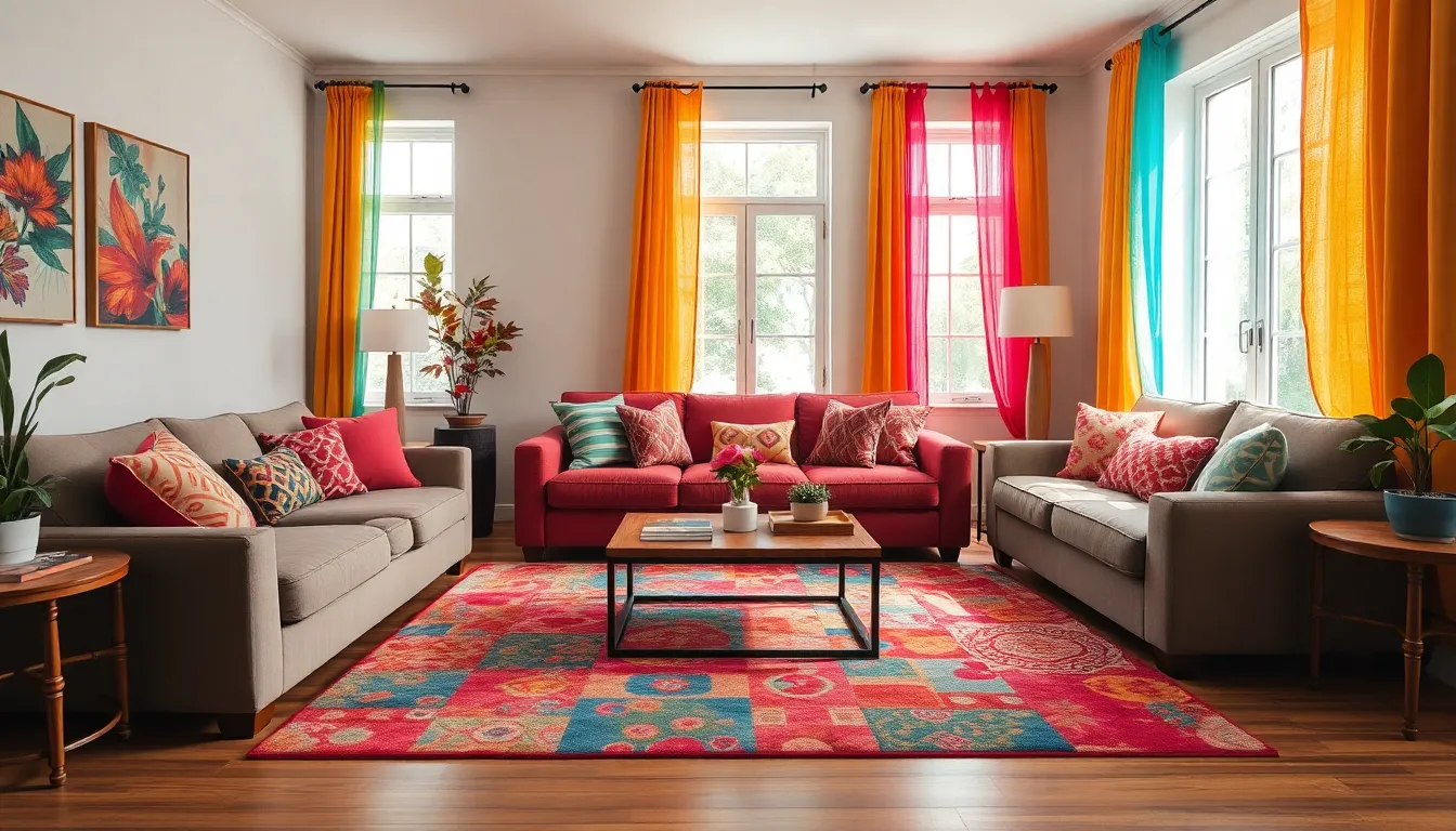 47 Colorful Living Room Ideas That Will Transform Your Space in 2025 4 47 Colorful Living Room Ideas That Will Transform Your Space in 2025 3