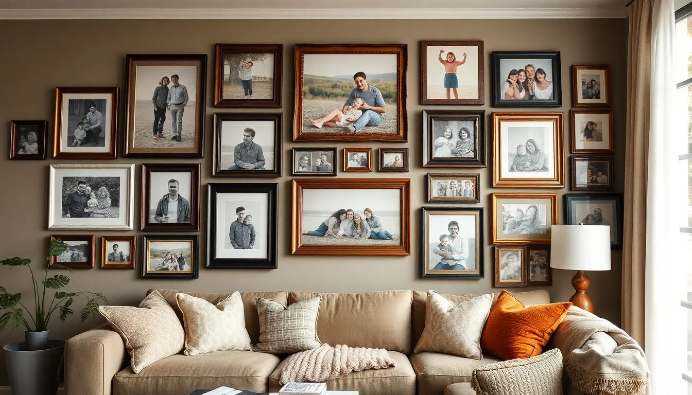 27 Stunning Photo Wall Ideas That Transform Any Blank Wall Into Art 4 27 Stunning Photo Wall Ideas That Transform Any Blank Wall Into Art 3