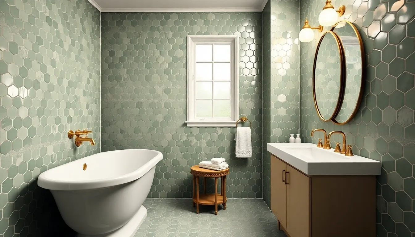 20 Stunning Green Tile Bathroom Ideas That Transform Your Space Into a Spa Retreat 6 20 Stunning Green Tile Bathroom Ideas That Transform Your Space Into a Spa Retreat 5