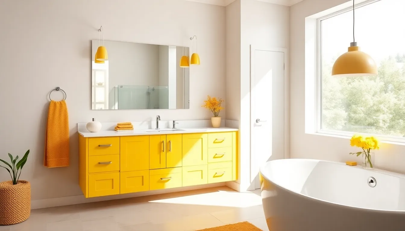 25 Stunning Yellow Bathroom Ideas to Brighten Your Space in 2025 6 25 Stunning Yellow Bathroom Ideas to Brighten Your Space in 2025 5