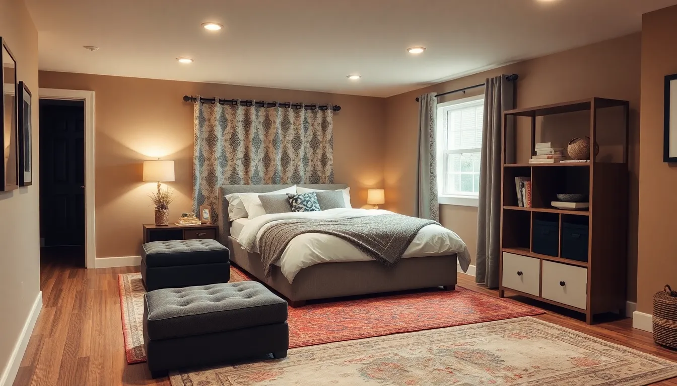 27 Basement Bedroom Ideas That'll Transform Your Underground Space Into a Cozy Retreat 8 27 Basement Bedroom Ideas That'll Transform Your Underground Space Into a Cozy Retreat 7