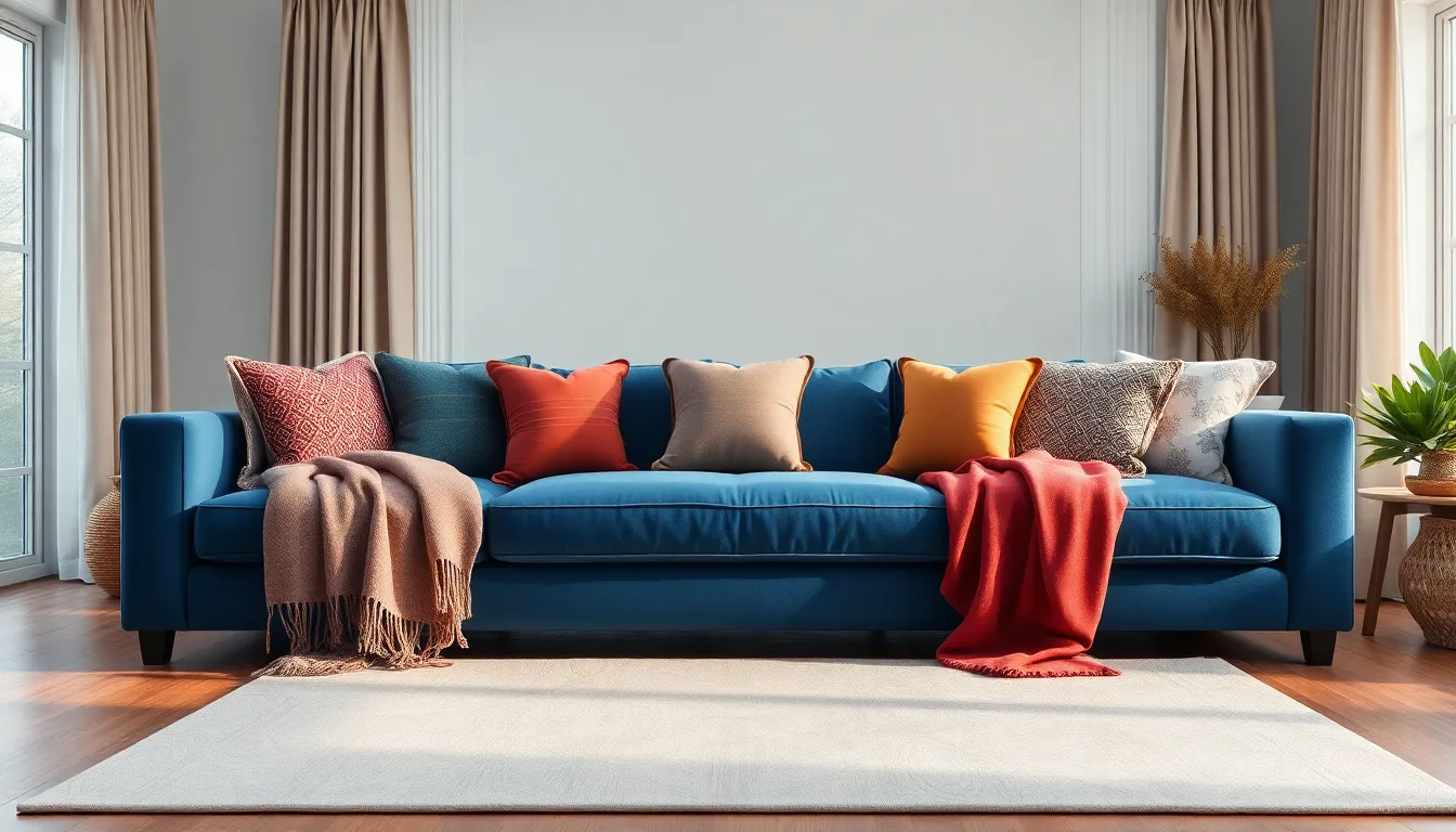 27 Blue Sofa Living Room Ideas That Will Transform Your Space 8 27 Blue Sofa Living Room Ideas That Will Transform Your Space 7