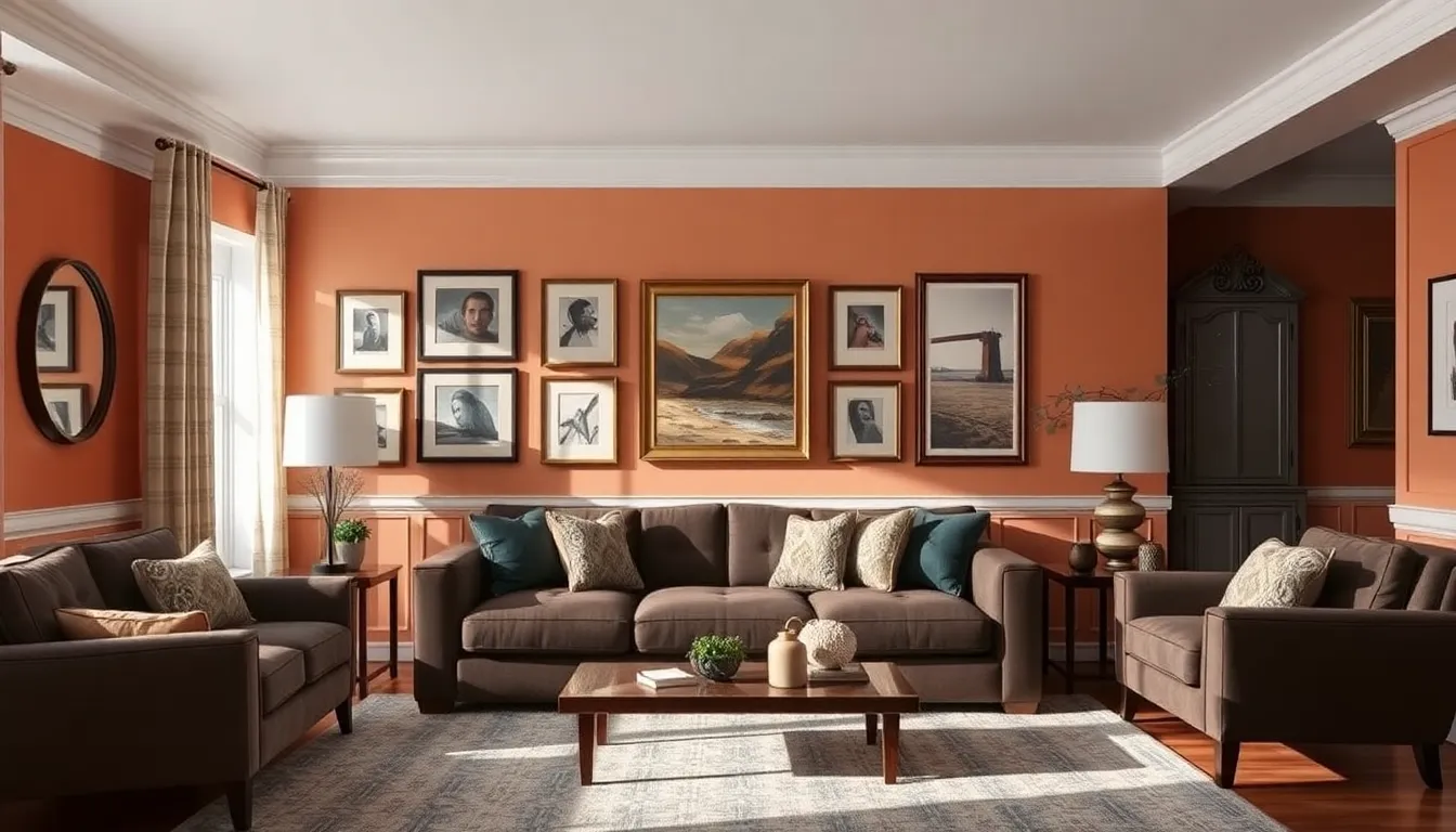 25 Dark Brown Sofa Living Room Ideas That'll Transform Your Space in 2025 7