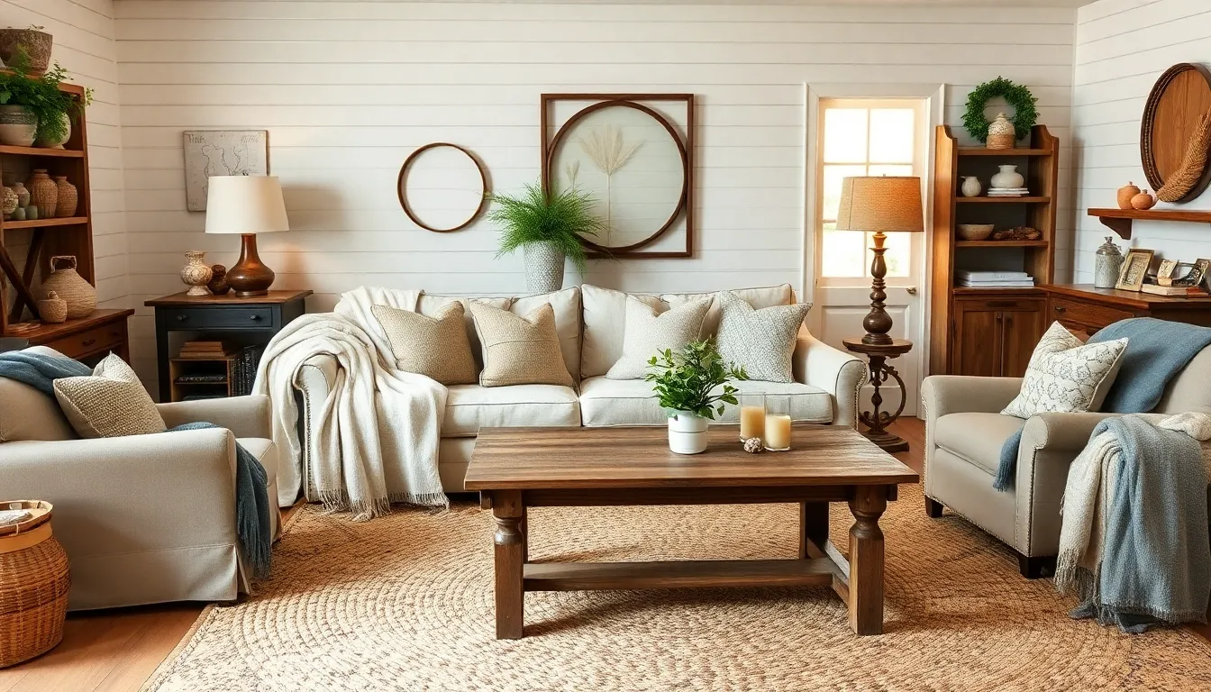 25 Cozy Farmhouse Living Room Ideas That'll Transform Your Space in 2025 8 25 Cozy Farmhouse Living Room Ideas That'll Transform Your Space in 2025 7