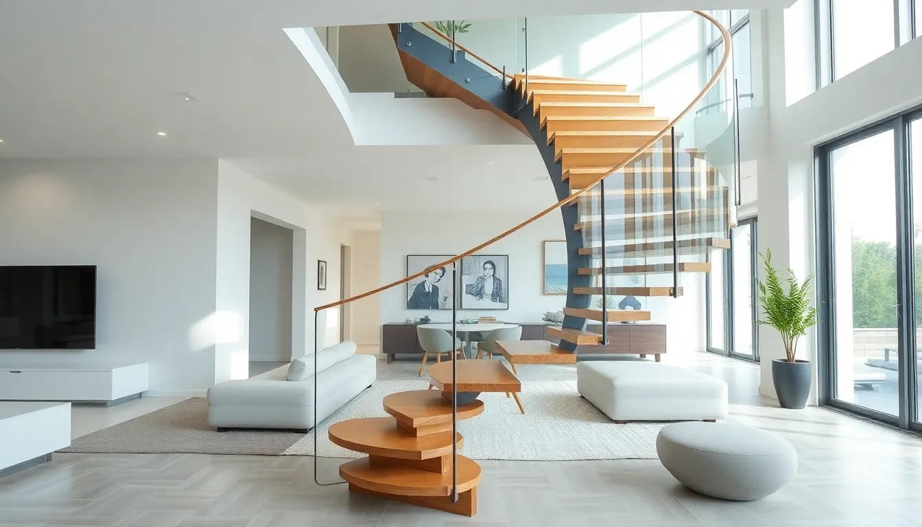 27 Stunning Floating Staircase Ideas That Will Transform Your Home in 2025 8 27 Stunning Floating Staircase Ideas That Will Transform Your Home in 2025 7
