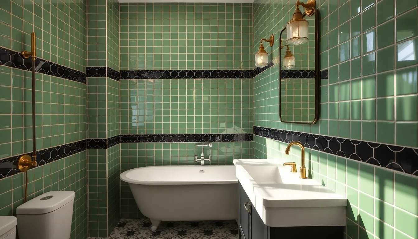 20 Stunning Green Tile Bathroom Ideas That Transform Your Space Into a Spa Retreat 8 20 Stunning Green Tile Bathroom Ideas That Transform Your Space Into a Spa Retreat 7