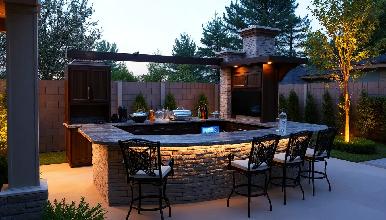 25 Stunning Outdoor Patio Bar Ideas to Transform Your Backyard Into an Oasis 8 25 Stunning Outdoor Patio Bar Ideas to Transform Your Backyard Into an Oasis 7
