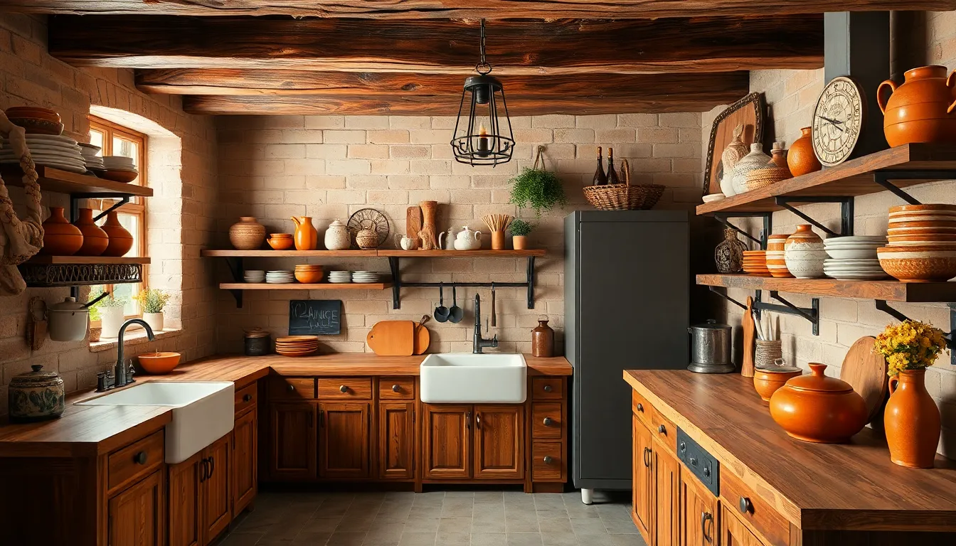 25 Rustic Kitchen Ideas That Blend Farmhouse Charm with Modern Function 8 25 Rustic Kitchen Ideas That Blend Farmhouse Charm with Modern Function 7