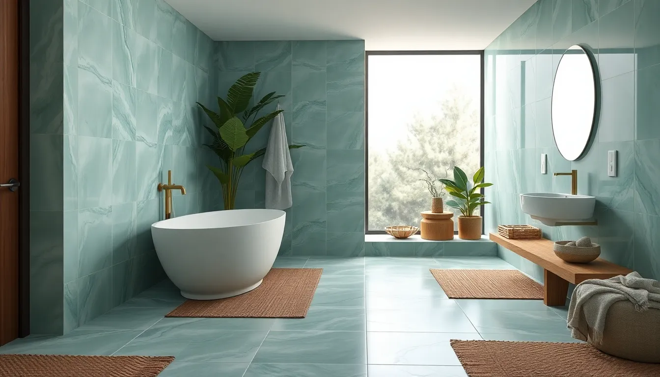 20 Stunning Green Tile Bathroom Ideas That Transform Your Space Into a Spa Retreat 10 20 Stunning Green Tile Bathroom Ideas That Transform Your Space Into a Spa Retreat 9