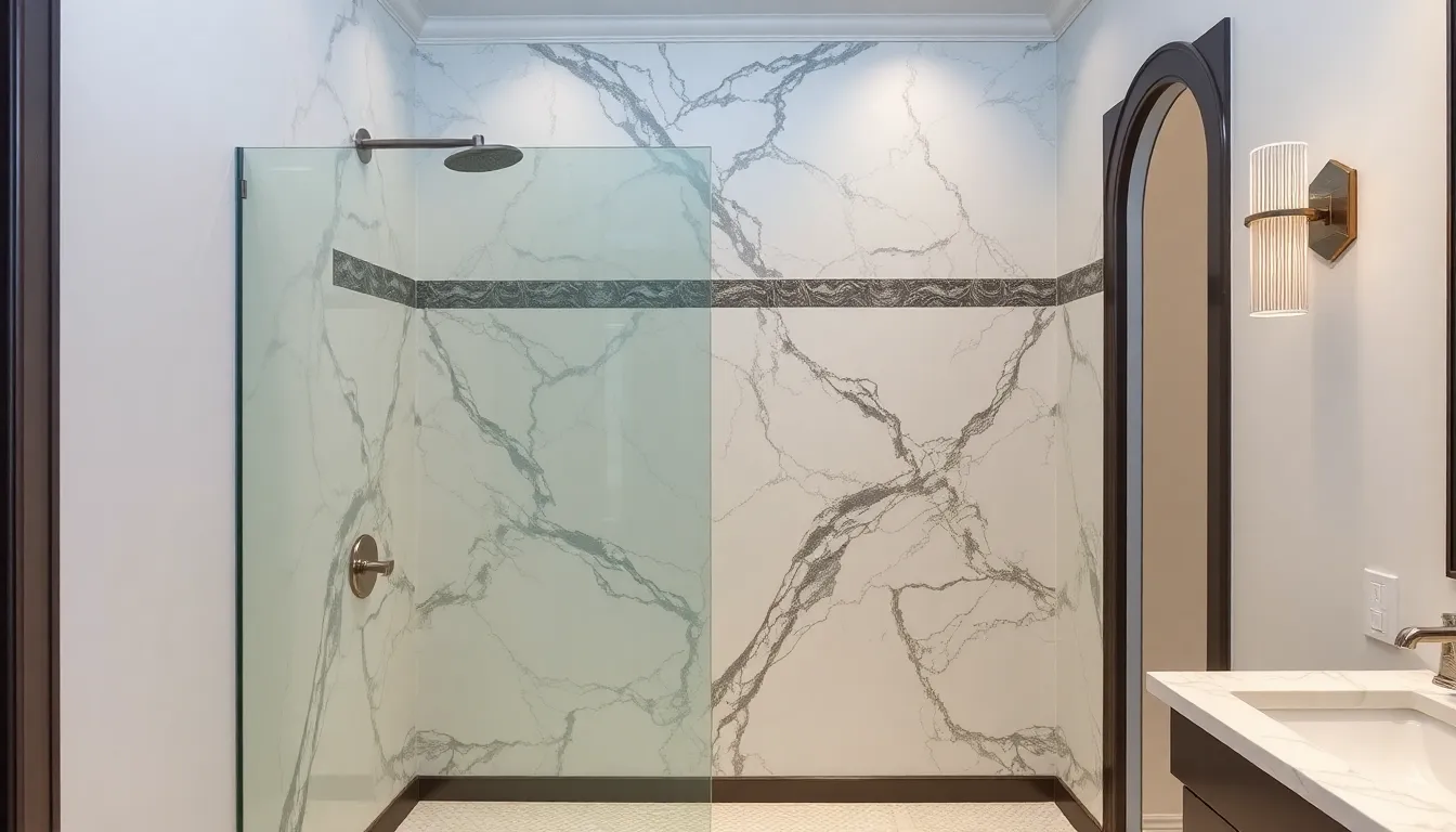 25 Stunning Half Wall Shower Ideas That Transform Your Bathroom Into a Spa Retreat 9