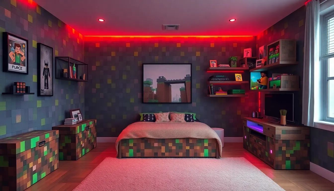 30+ Epic Minecraft Bedroom Ideas That'll Transform Any Room Into a Blocky Paradise 10 30+ Epic Minecraft Bedroom Ideas That'll Transform Any Room Into a Blocky Paradise 9