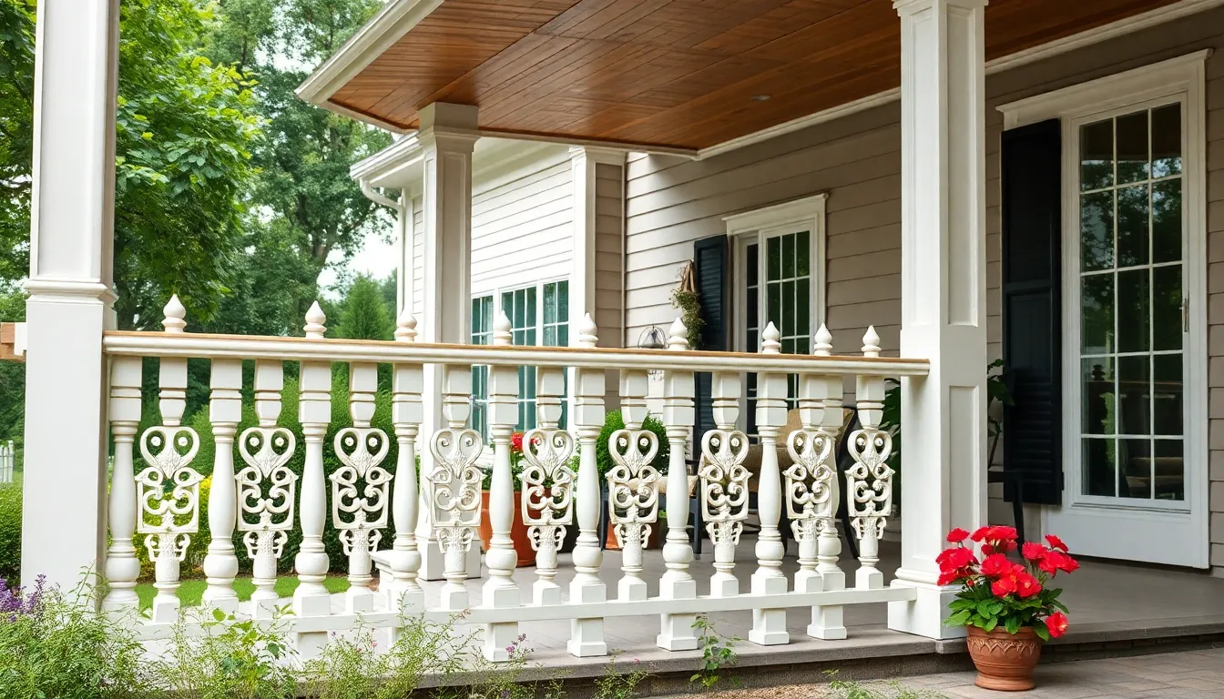 27 Stunning Porch Railing Ideas to Transform Your Home's Curb Appeal 9