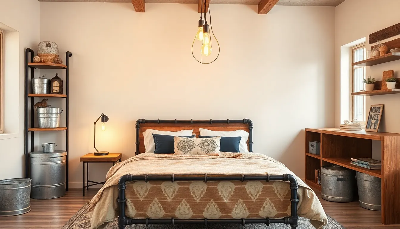 25 Cozy Rustic Bedroom Decor Ideas That'll Transform Your Space Into a Cabin Retreat 10 25 Cozy Rustic Bedroom Decor Ideas That'll Transform Your Space Into a Cabin Retreat 9
