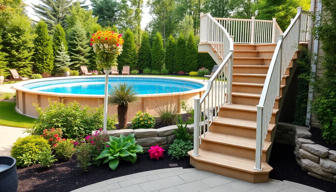 30 Above Ground Pool Ideas That Will Transform Your Backyard Into a Paradise 12 30 Above Ground Pool Ideas That Will Transform Your Backyard Into a Paradise 11