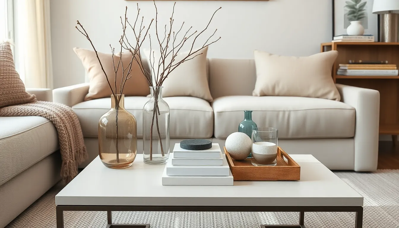 50+ Stunning Coffee Table Decor Ideas to Transform Your Living Room 12 50+ Stunning Coffee Table Decor Ideas to Transform Your Living Room 11