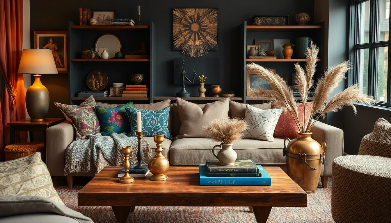 15 Dark Boho Living Room Ideas That Will Transform Your Space Into a Moody Paradise 11