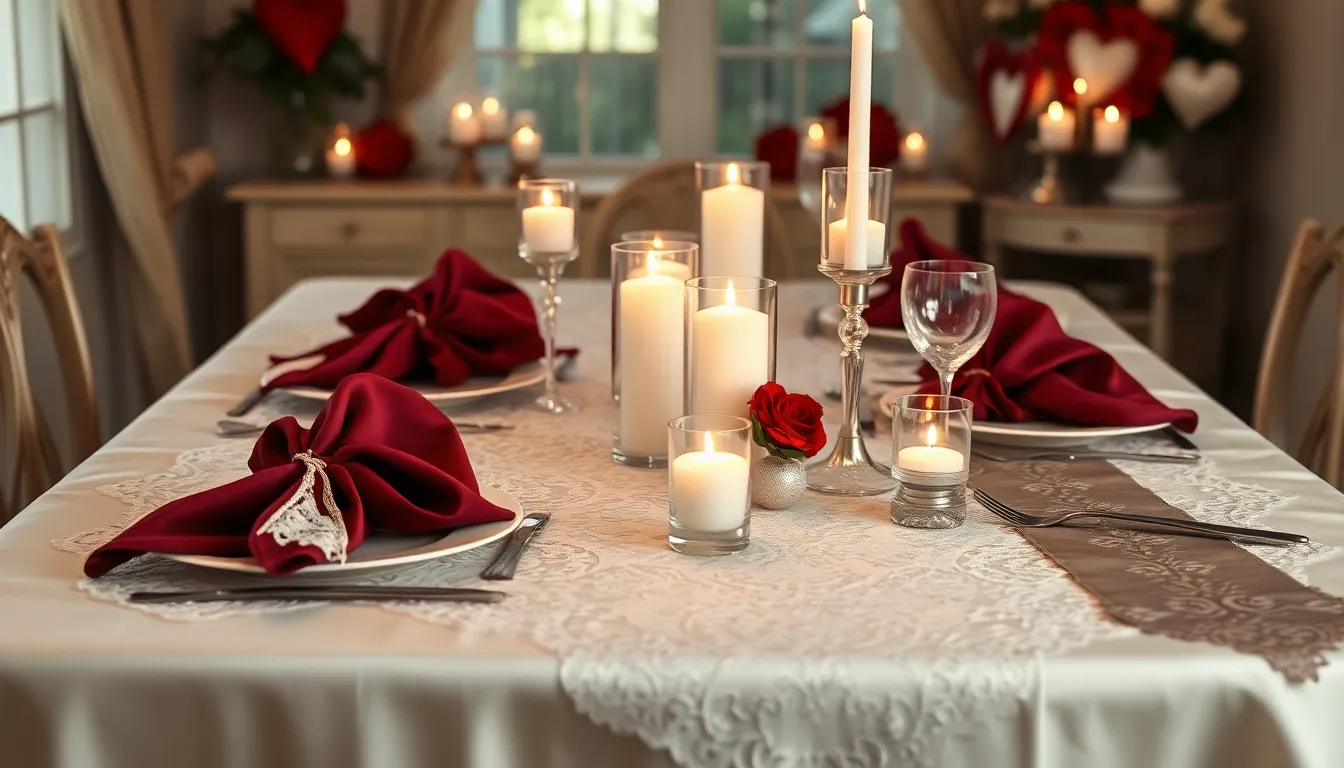25 Romantic Valentine's Day Table Decor Ideas That'll Wow Your Date 12 25 Romantic Valentine's Day Table Decor Ideas That'll Wow Your Date 11