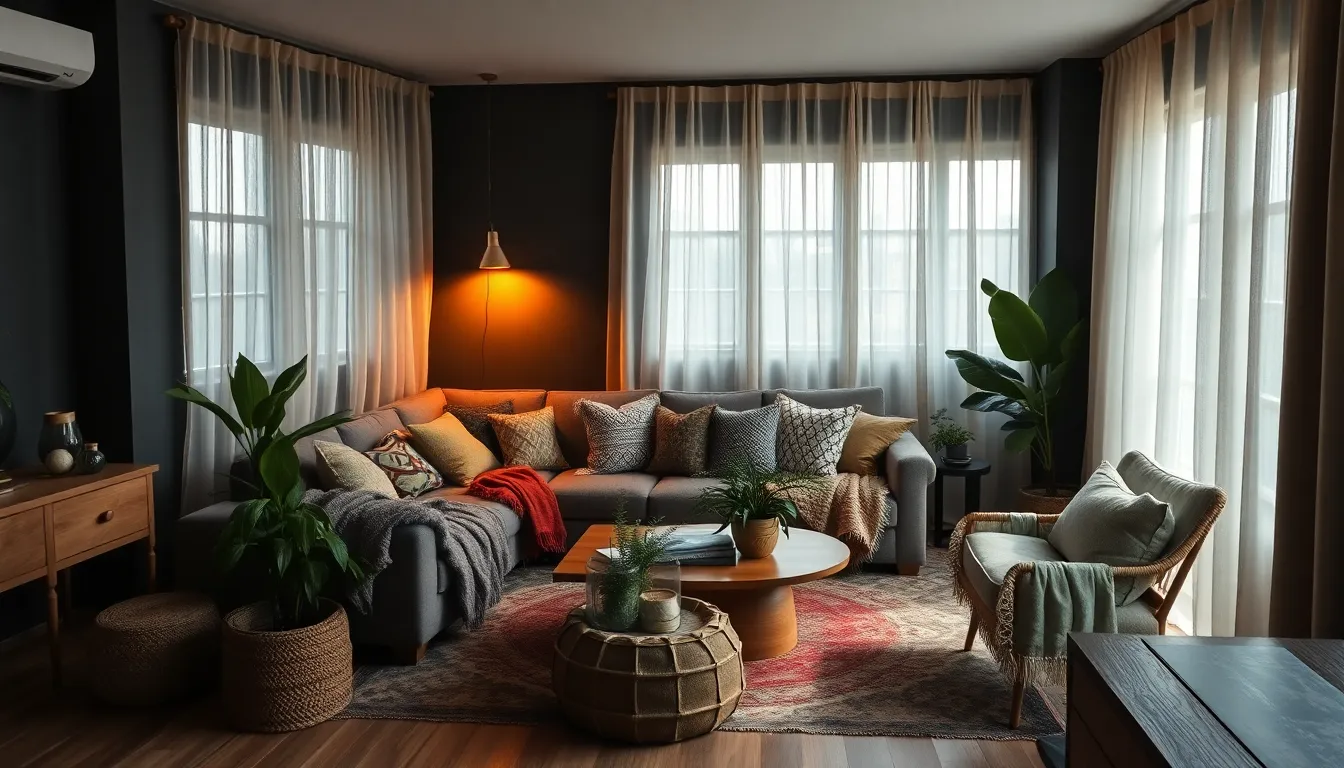 15 Dark Boho Living Room Ideas That Will Transform Your Space Into a Moody Paradise 13