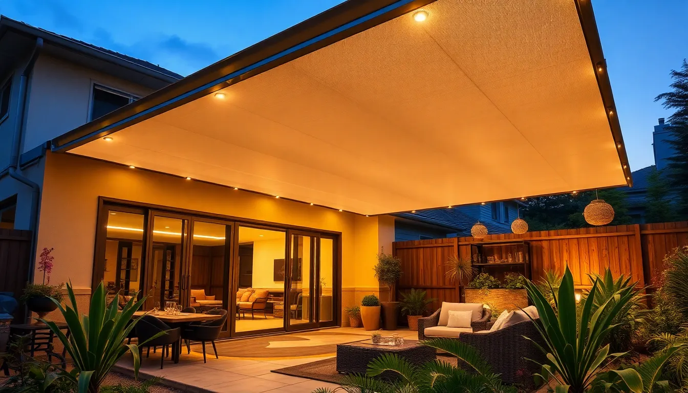 25 Stunning Patio Awning Ideas to Transform Your Outdoor Space in 2025 14 25 Stunning Patio Awning Ideas to Transform Your Outdoor Space in 2025 13