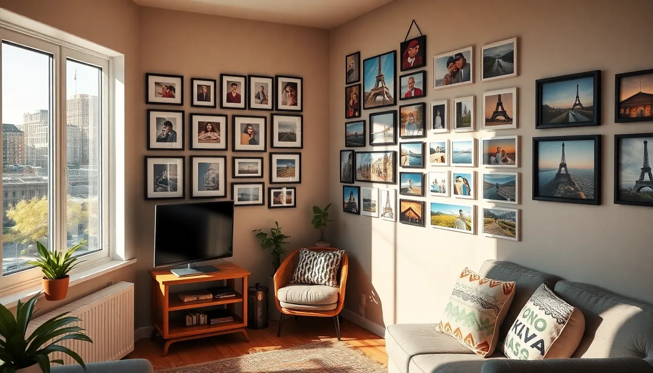27 Stunning Photo Wall Ideas That Transform Any Blank Wall Into Art 14 27 Stunning Photo Wall Ideas That Transform Any Blank Wall Into Art 13