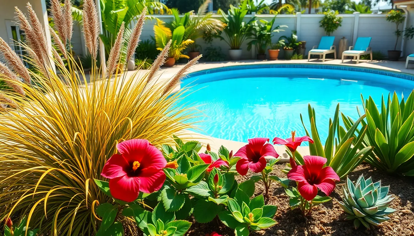 27 Stunning Pool Landscaping Ideas to Transform Your Backyard Into a Luxury Retreat 14 27 Stunning Pool Landscaping Ideas to Transform Your Backyard Into a Luxury Retreat 13