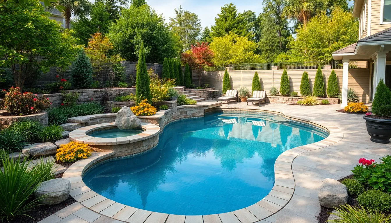 27 Stunning Pool Landscaping Ideas to Transform Your Backyard Into a Luxury Retreat 18 27 Stunning Pool Landscaping Ideas to Transform Your Backyard Into a Luxury Retreat 17