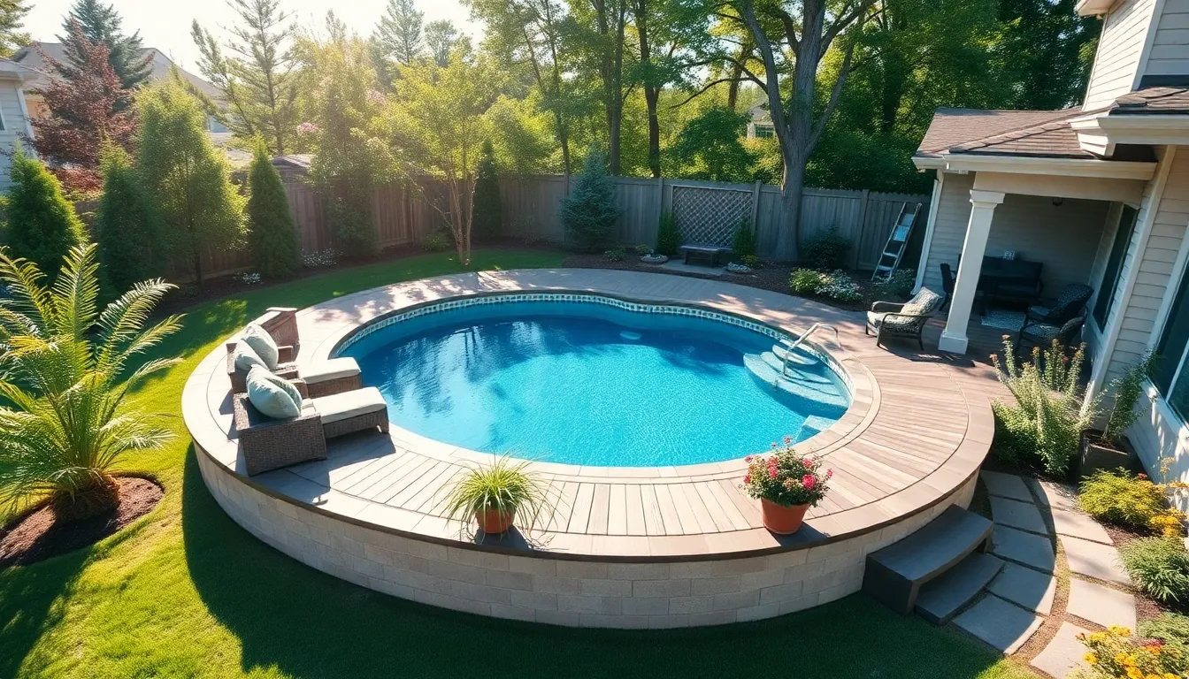 25 Above Ground Pool Deck Ideas That Transform Your Backyard (2025 Guide) 2 25 Above Ground Pool Deck Ideas That Transform Your Backyard (2025 Guide) 1