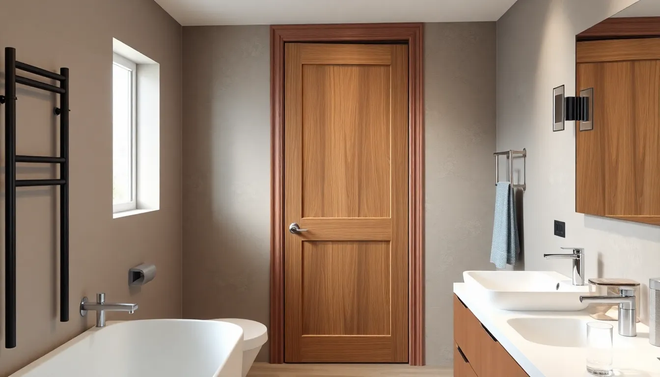 25 Bathroom Door Ideas That Will Transform Your Space (DIY & Budget-Friendly) 2 25 Bathroom Door Ideas That Will Transform Your Space (DIY & Budget-Friendly) 1