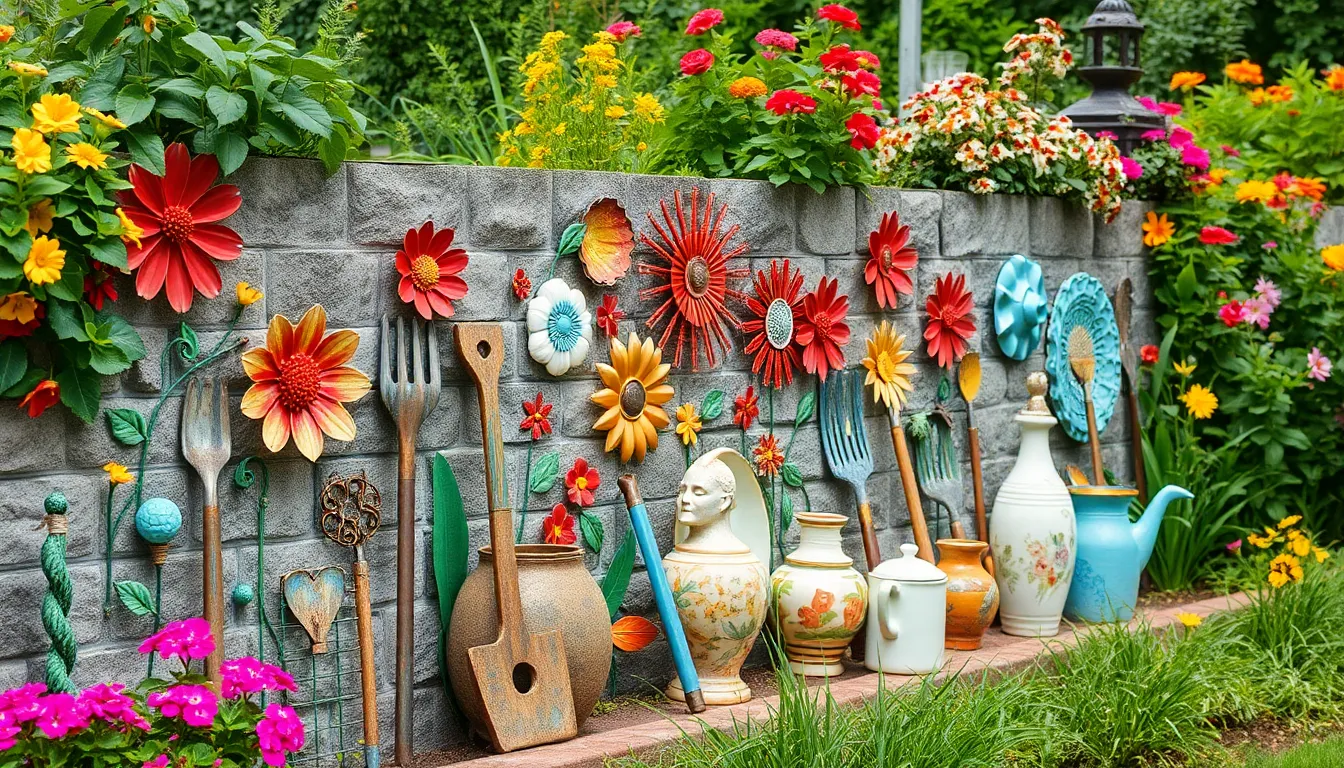 25 Stunning Garden Wall Decor Ideas to Transform Your Outdoor Space 2 25 Stunning Garden Wall Decor Ideas to Transform Your Outdoor Space 1