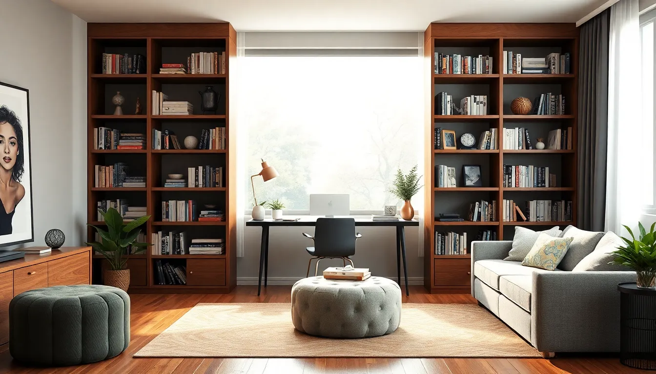25 Brilliant Home Office in Living Room Ideas That Actually Work 2 25 Brilliant Home Office in Living Room Ideas That Actually Work 1