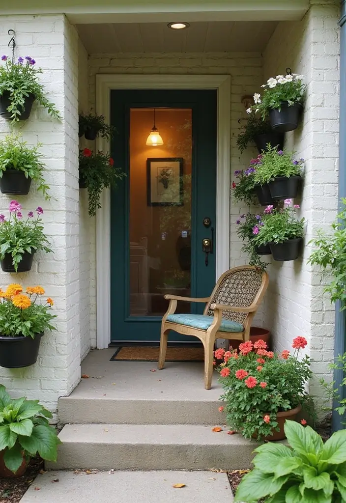 30 Small Front Porch Ideas That Maximize Every Inch 2 30 Small Front Porch Ideas That Maximize Every Inch - 2. Vertical Garden