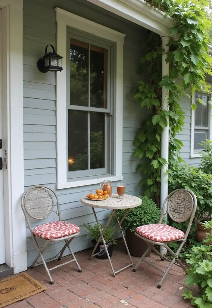 30 Small Front Porch Ideas That Maximize Every Inch 28 30 Small Front Porch Ideas That Maximize Every Inch - 28. Small Bistro Set