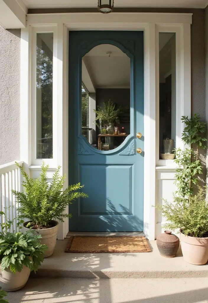 30 Small Front Porch Ideas That Maximize Every Inch 29 30 Small Front Porch Ideas That Maximize Every Inch - 29. Reflective Surfaces