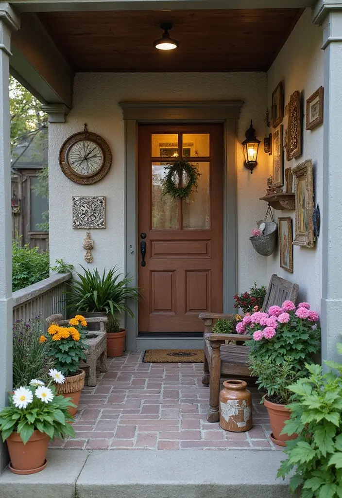 30 Small Front Porch Ideas That Maximize Every Inch 7 30 Small Front Porch Ideas That Maximize Every Inch - 7. Wall Art