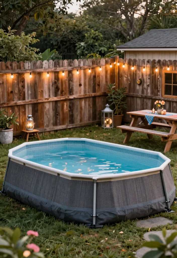 10 Above Ground Pool Fence Ideas for a Clean Finished Look 6. Rustic Farmhouse Fencing 0