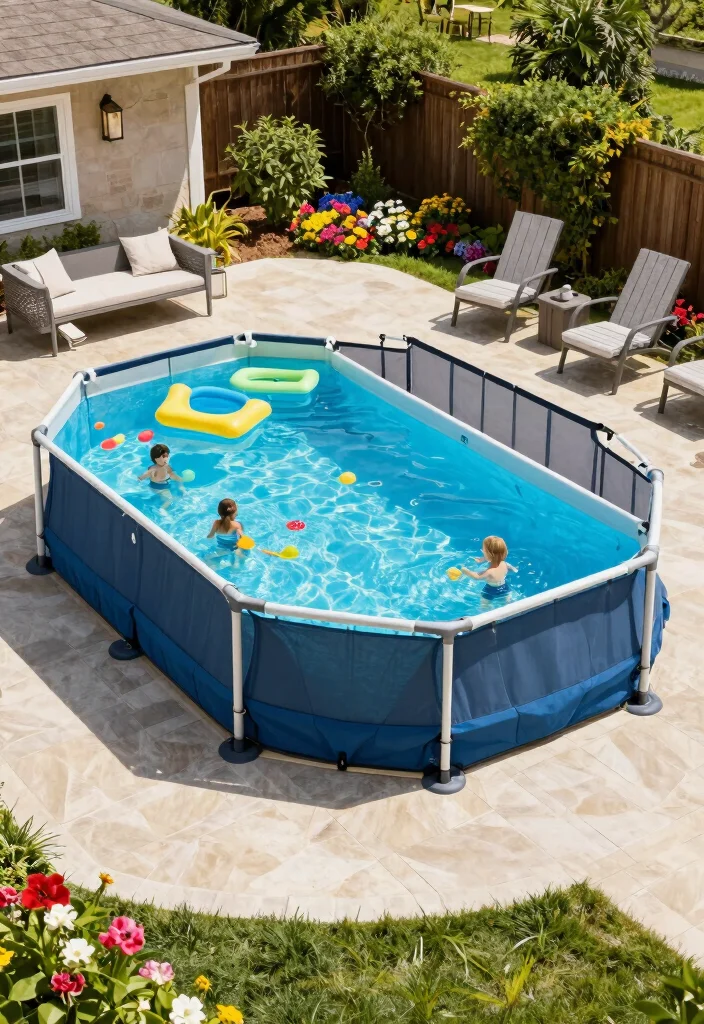 10 Above Ground Pool Fence Ideas for a Clean Finished Look 9. Retractable Pool Fencing 0