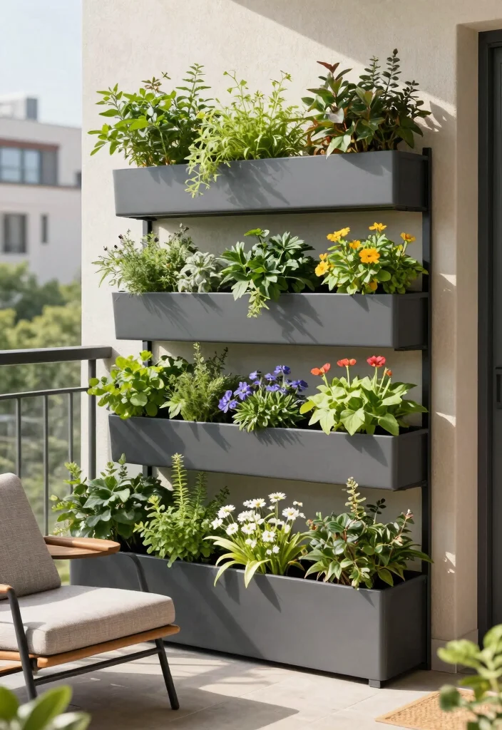 10 Balcony Vertical Garden Ideas for Apartment Living 56 10 Balcony Vertical Garden Ideas for Apartment Living - 6. Vertical Wall Garden Kit 1