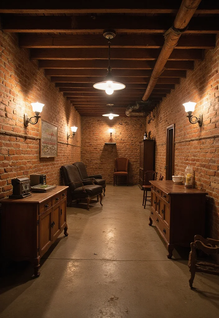 10 Basement Brick Wall Ideas for Rustic Textured Warmth 1 10 Basement Brick Wall Ideas for Rustic Textured Warmth - 1. Exposed Brick for Authentic Charm