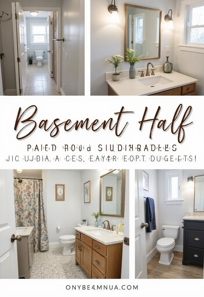 10 Basement Half Bathroom Ideas for Simple Useful Additions 100 10 Basement Half Bathroom Ideas for Simple Useful Additions - 10. Budget-friendly Renovations