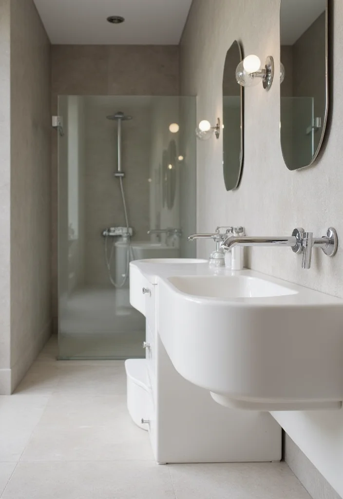 10 Basement Half Bathroom Ideas for Simple Useful Additions 23 10 Basement Half Bathroom Ideas for Simple Useful Additions - 3. Modern Bathroom Fixtures