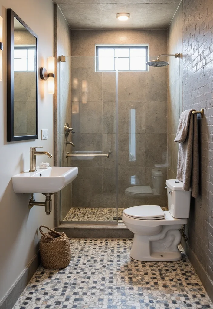 10 Basement Half Bathroom Ideas for Simple Useful Additions 34 10 Basement Half Bathroom Ideas for Simple Useful Additions - 4. Tile Trends: Go Bold or Subtle