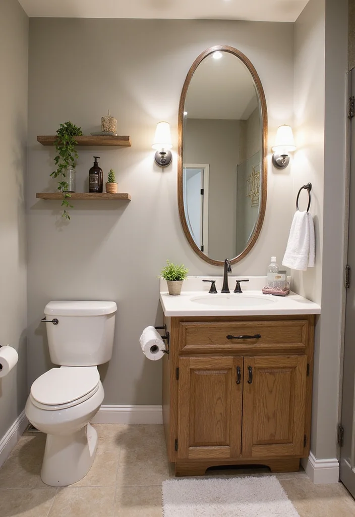 10 Basement Half Bathroom Ideas for Simple Useful Additions 78 10 Basement Half Bathroom Ideas for Simple Useful Additions - 8. Efficient Use of Mirrors