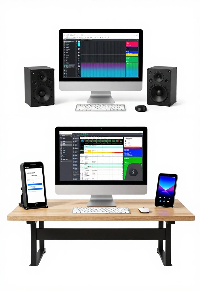 10 Basement Music Studio Ideas for Functional Acoustic Space 100 10 Basement Music Studio Ideas for Functional Acoustic Space - 10. Incorporating Technology for Innovation