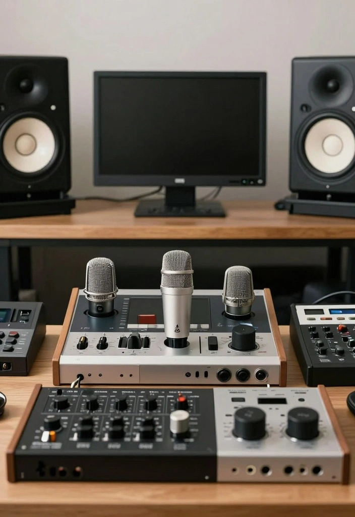 10 Basement Music Studio Ideas for Functional Acoustic Space 67 10 Basement Music Studio Ideas for Functional Acoustic Space - 7. Quality Gear for a Professional Sound