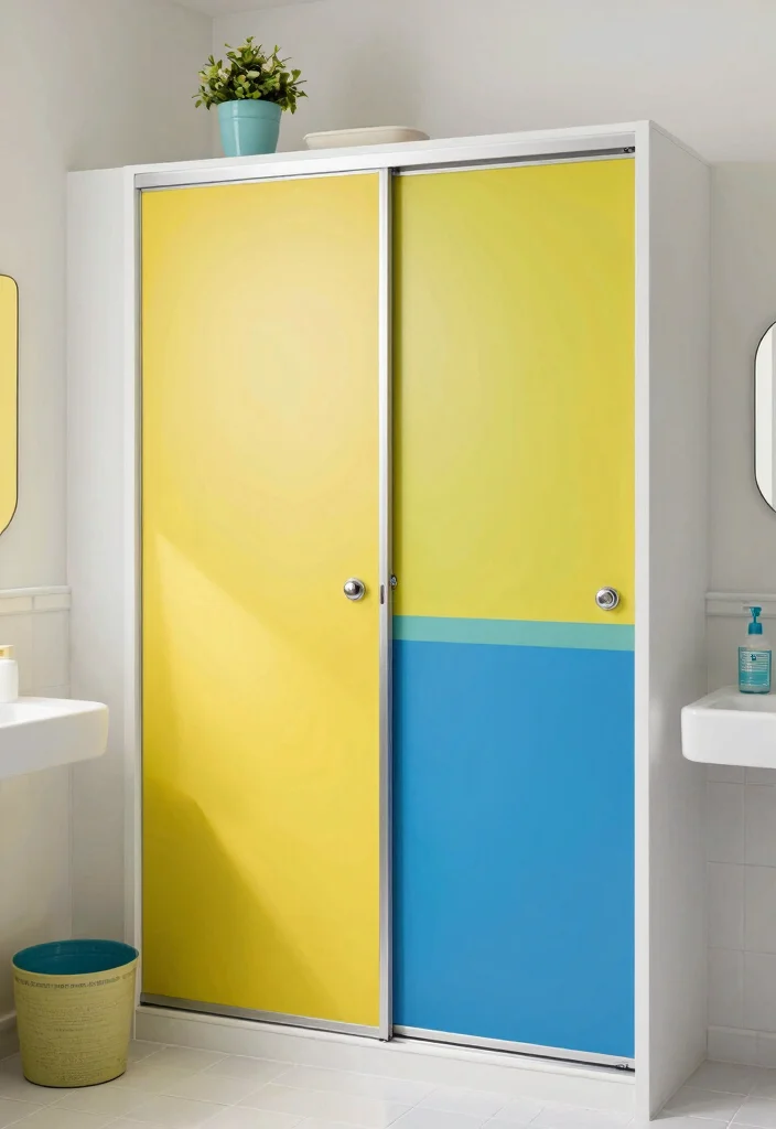 10 Bathroom Sliding Door Ideas for a Sleek Space Saving Look 10 10 Bathroom Sliding Door Ideas for a Sleek Space Saving Look 10. Painted Panel Doors 0