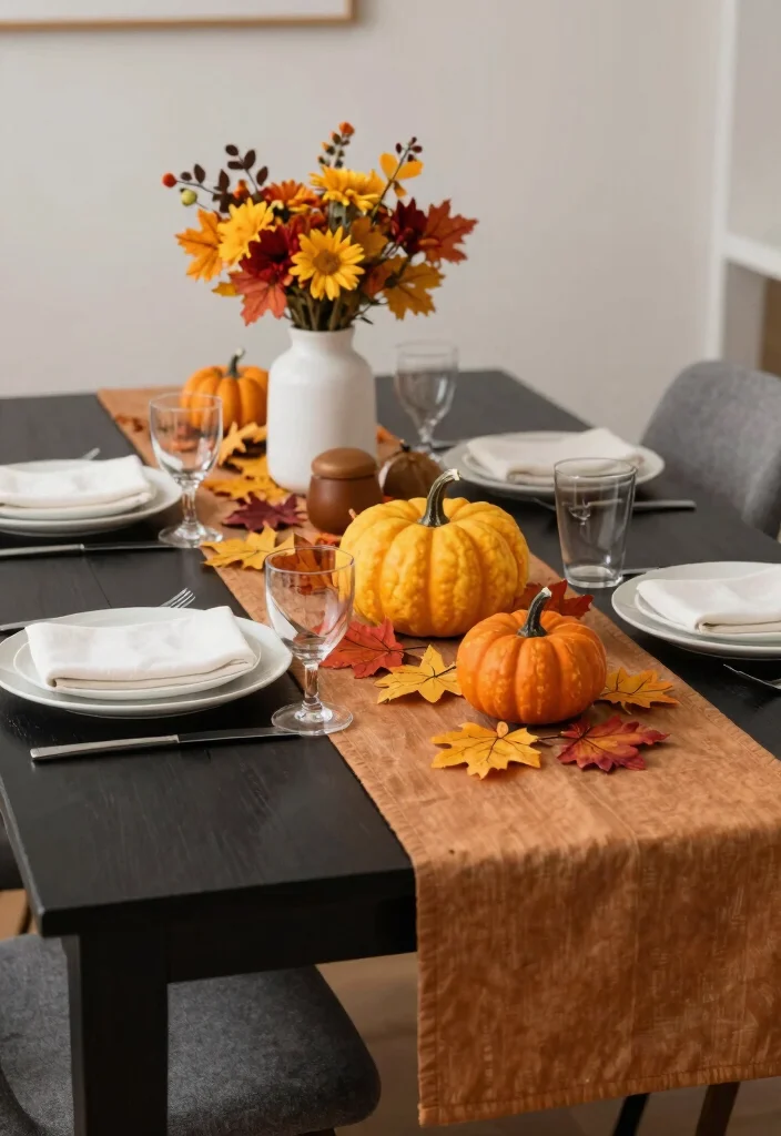 10 Black Dining Table Decor Ideas for a Bold Elegant Look 6. Seasonal Decorations 0