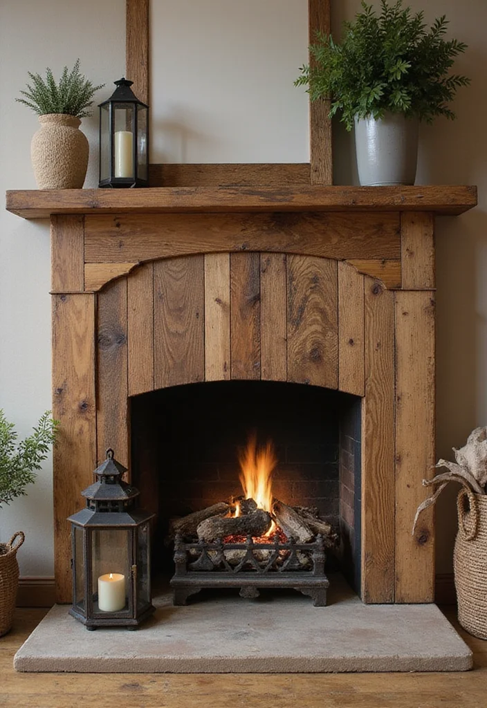 10 Boarded Up Fireplace Ideas for Creative Decorative Covers 1 10 Boarded Up Fireplace Ideas for Creative Decorative Covers - 1. Rustic Wood Paneling