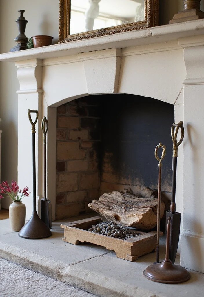 10 Cheap Fireplace Ideas for Easy Budget Updates 100 10 Cheap Fireplace Ideas for Easy Budget Updates - 10. Add Inexpensive Fireplace Accessories