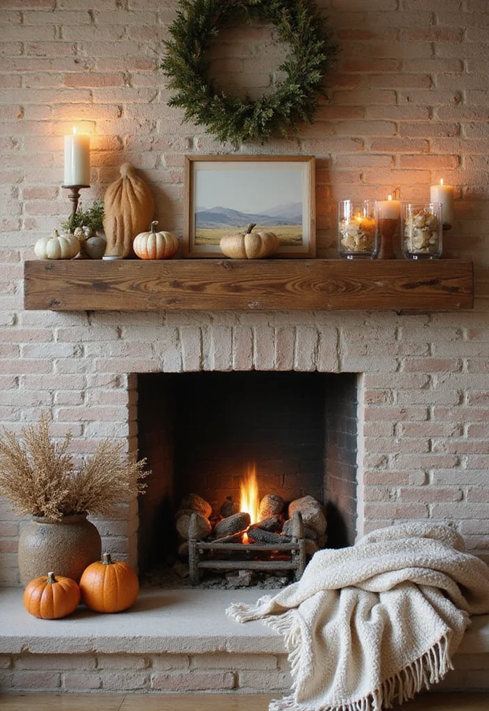 10 Cheap Fireplace Ideas for Easy Budget Updates 67 10 Cheap Fireplace Ideas for Easy Budget Updates - 7. Seasonal Swaps