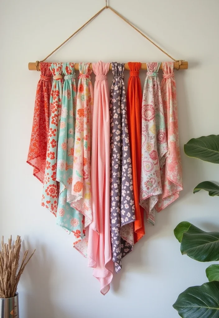 10 Cheap Wall Decor Ideas for Easy Budget Transformation 23 10 Cheap Wall Decor Ideas for Easy Budget Transformation - 3. DIY Fabric Wall Hangings